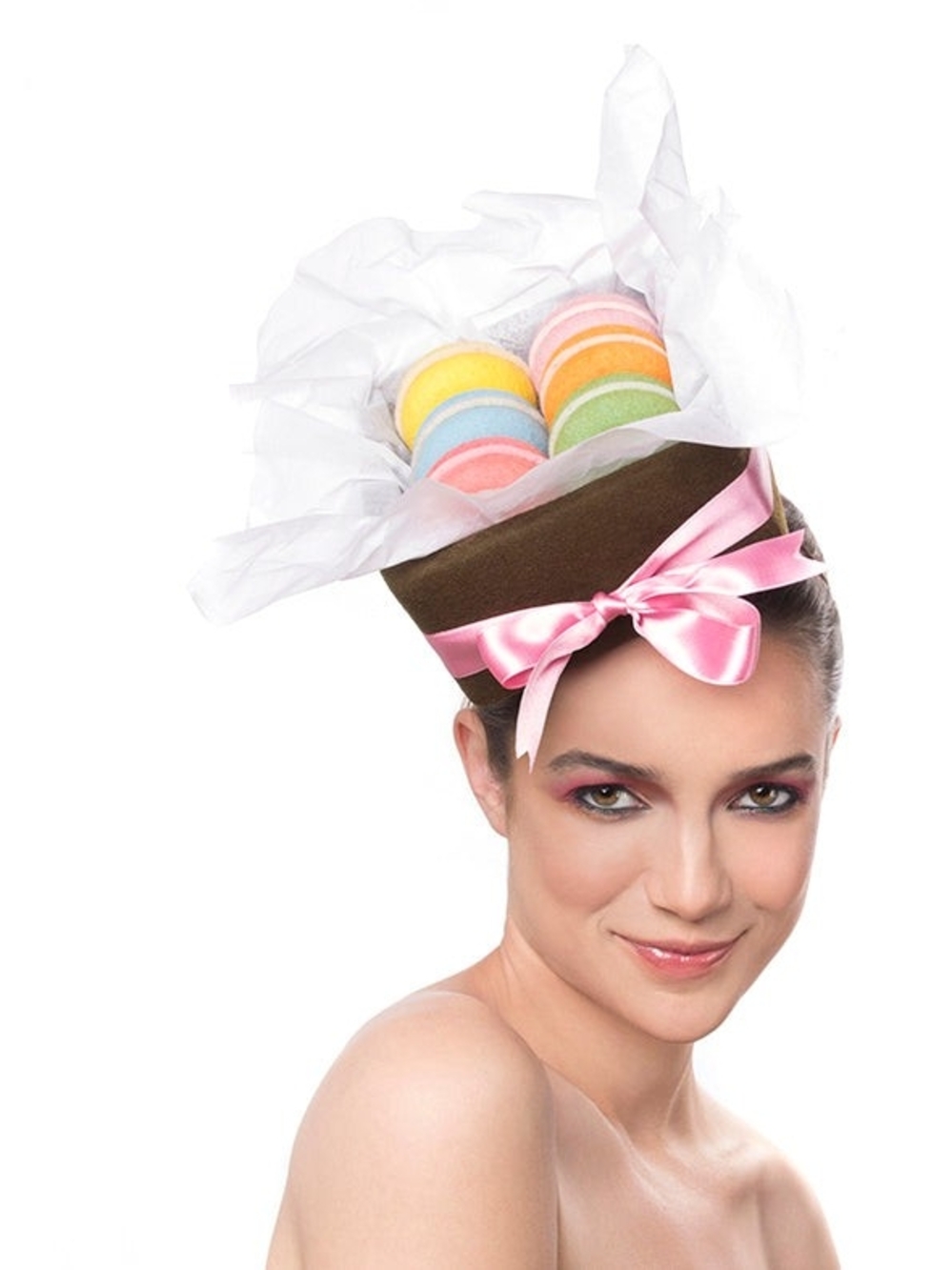 Pillbox Macaroon Hat View 3